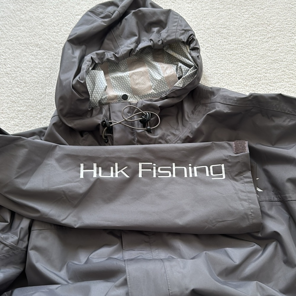 Huk Fishing rain jacket Size XXXL - Picture 5 of 8